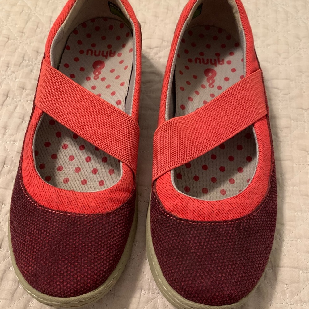Ahnu Cranberry Telegraph Suede Mary Jane